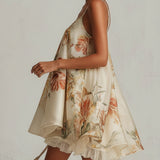 Celestina | Abito Mini A-Line Organza Floreale