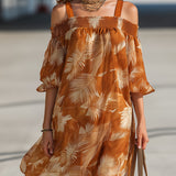 Marisa | Abito Corto Monospalla in Chiffon