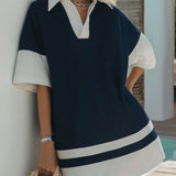 Portofino | Abito Polo Rigato Azzurro e Bianco