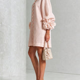 Rosette | Abito Mini Floreale Maniche Voluminose