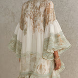 Selvaggia | Abito Mini Chiffon Volant Baroque