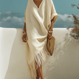 Telma | Abito Lungo Bohemien con Frangia