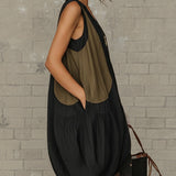 Verina | Abito Mini Color-Block con Zip Frontale