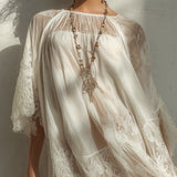 Verlaine | Abito Mini Chiffon con Pizzo