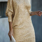 Vesper | Abito Mini Spalle Scoperte con Paillettes